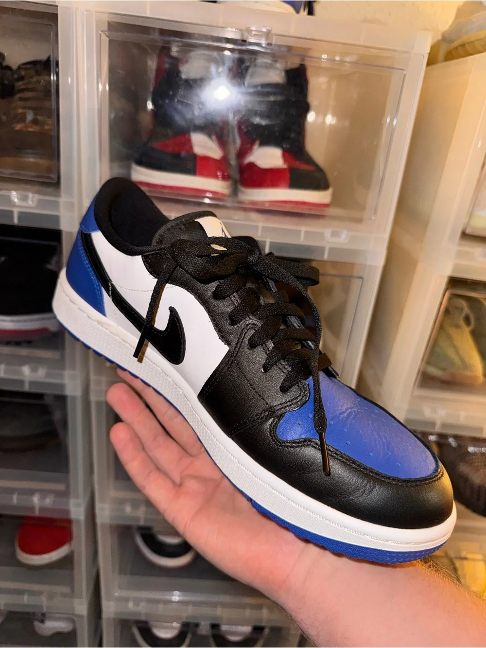 Nike Air Jordan 1 Low — Black / White / Royal Blue
